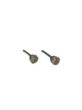 Modern Glass Crystal Studs Minimalist Silver Setting Clear Stone Posts